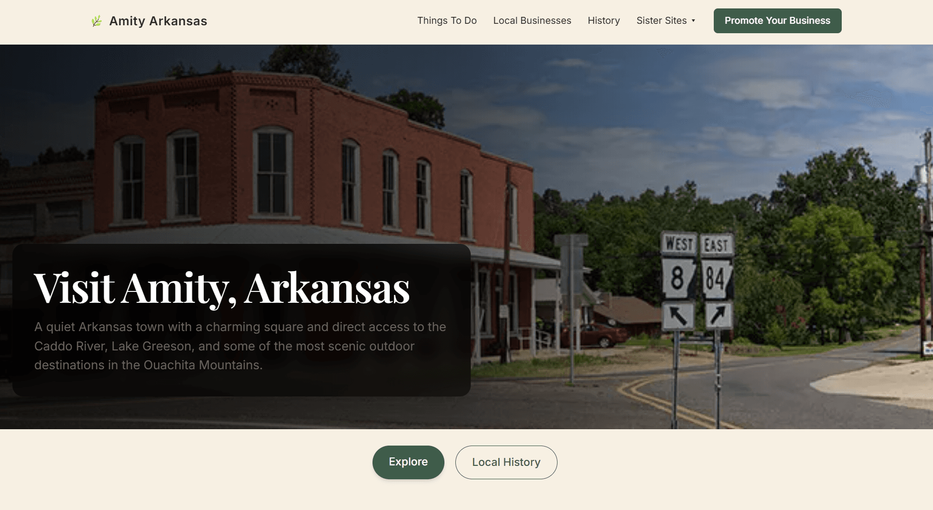 Amity Arkansas Guide